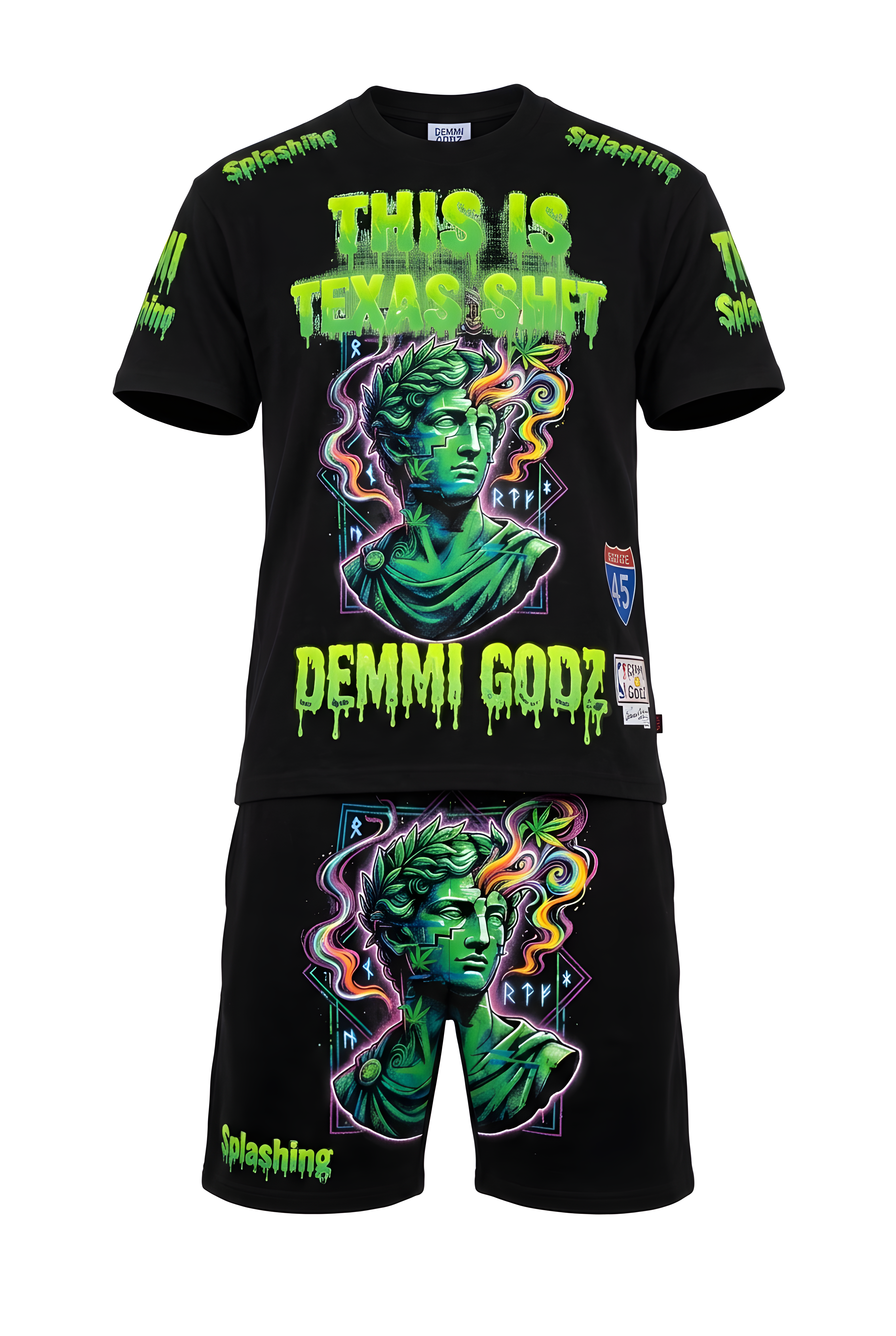 Michelangelo Swag — Urban Shirt & Short Set (XL)