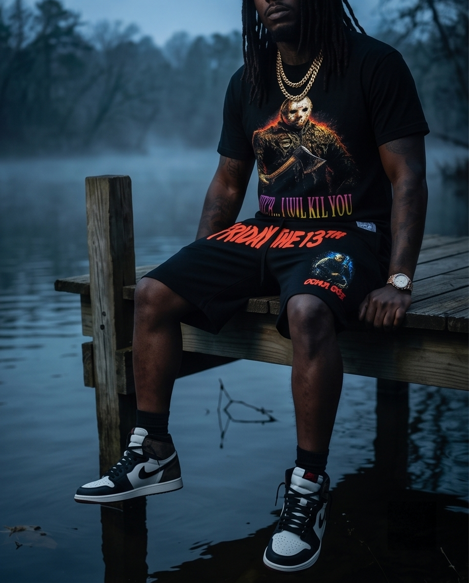 Jason Friday the 13th — Urban Shirt & Short Set (XLarge)