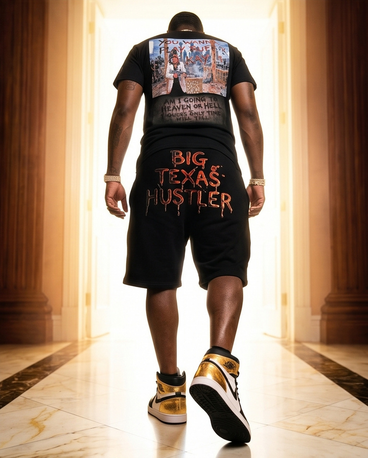 Scarface Urban Shirt and Short Set - Trendy Summer Urban Casual Wear Size M - Demmi Godz Clothing Company