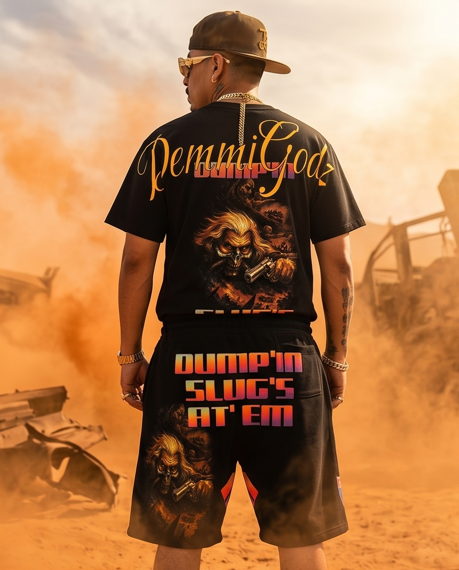 Mad Max Urban Shirt Set - King of the Thunder Dome in Large for Ultimate Urban Casual Wear - Demmi Godz Clothing Company