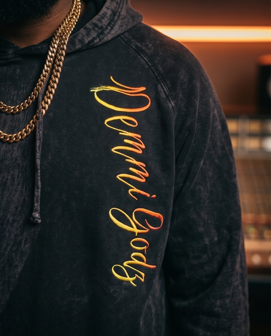 Urban Vintage Wash Oversized Black Hoodie —  XLarge (One of a Kind)