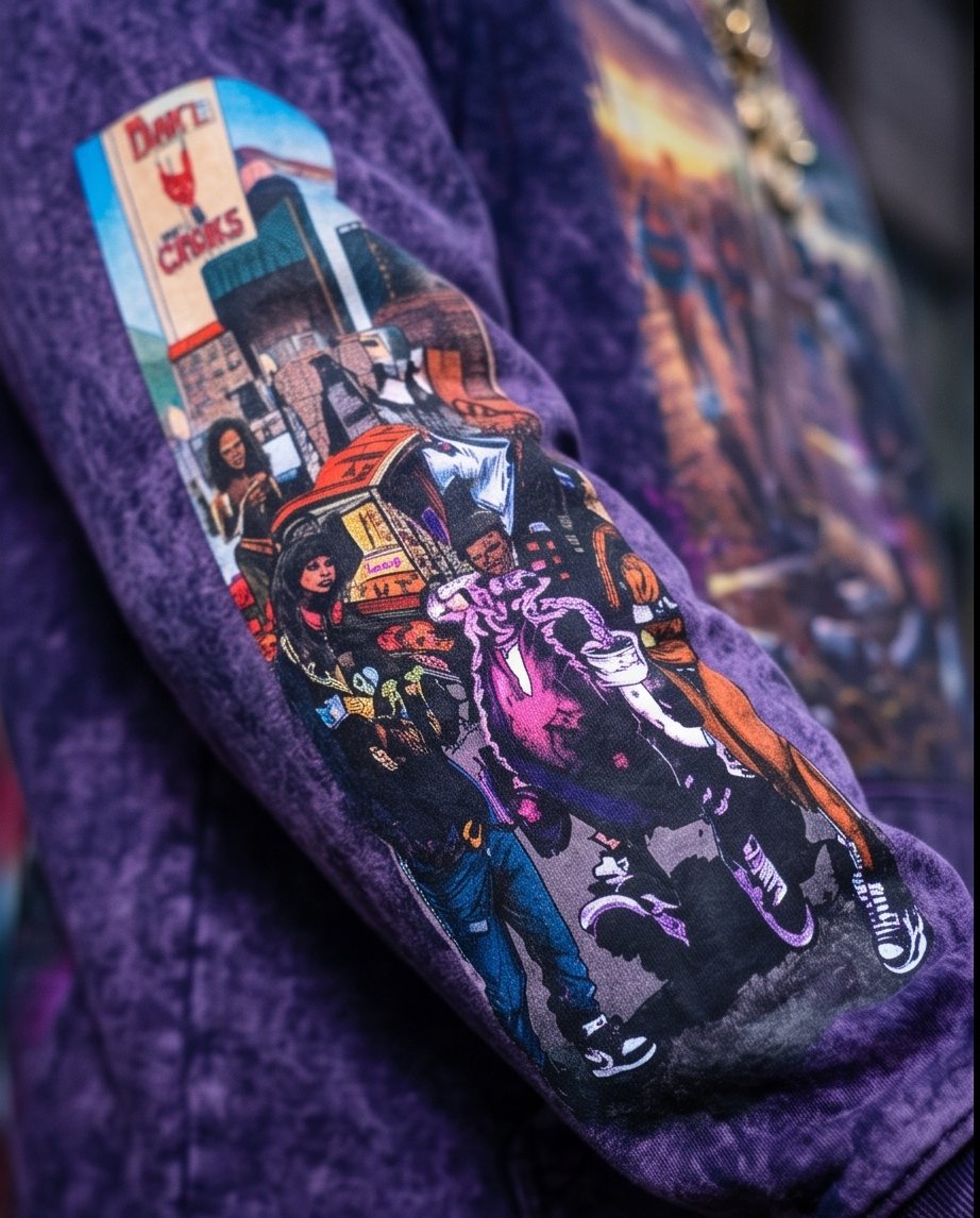 Urban Vintage Wash Oversized Purple Hoodie — 2XL (One of a Kind)