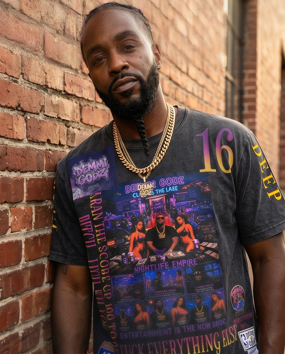 "Texas Culture" Vintage-Wash Black Tee — Streetwear One-of-a-Kind (XL)