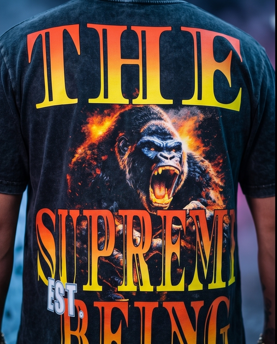 The Dirty South Kong — Urban Vintage Heavyweight Tee (M) — One‑of‑a‑Kind Streetwear