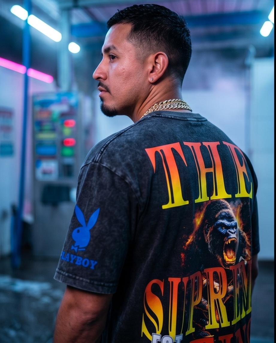 The Dirty South Kong — Urban Vintage Heavyweight Tee (M) — One‑of‑a‑Kind Streetwear