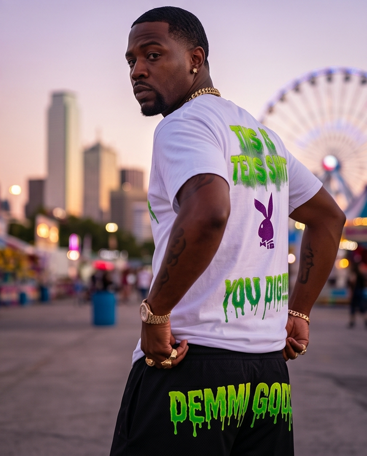 Elevate The Vibe Texas Swag Urban Shirt Set &amp; Short Set - XLarge Men&