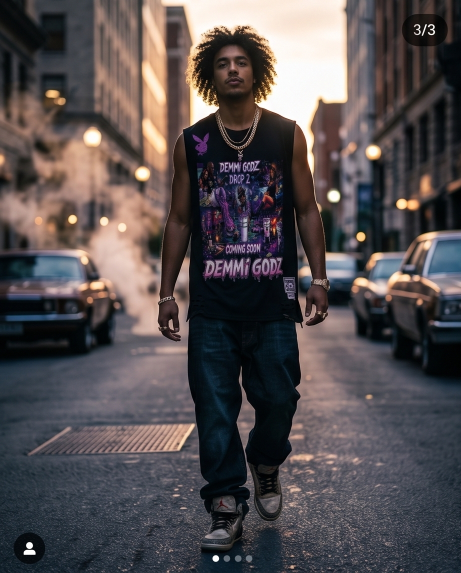 Black Vintage Washed Oversized Tank Top — XLarge  —  "The Hustlers Drop 2"