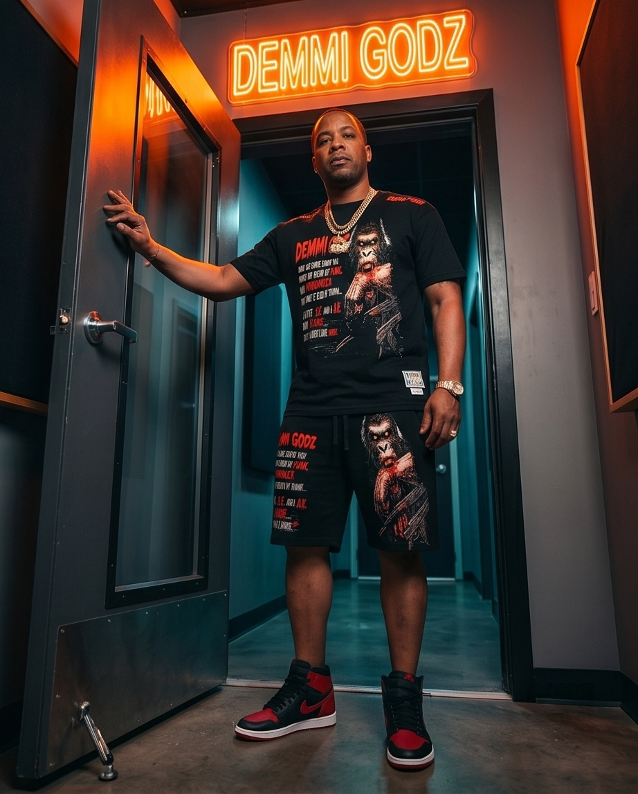 Raging Gorilla — Shirt & Short Set (Medium) — Streetwear Collection — One of a Kind