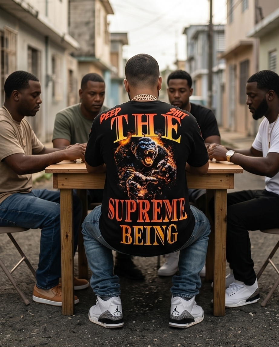 "Kong Protects" — Urban Heavyweight Streetwear Tee- Large — One-of-a-Kind