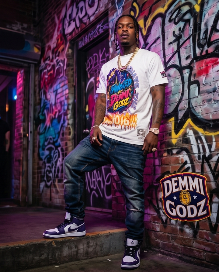 Favored by Demmi Godz Large Size Urban Heavyweight Mens Hoodies Graphic T-Shirt - Demmi Godz Clothing Company