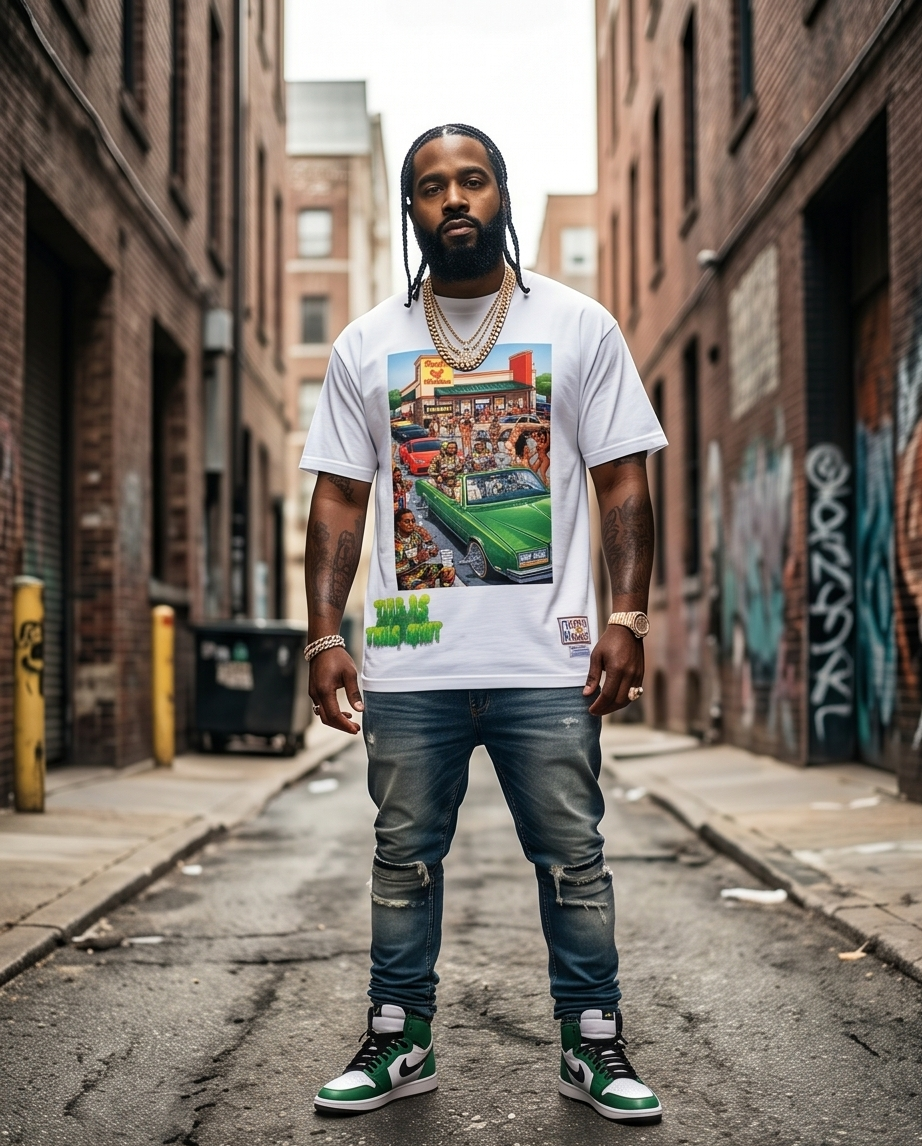 Rudy’s Chicken Heavyweight Tee - True-to-Size, Large | Southern Texas Style - Demmi Godz Clothing Company