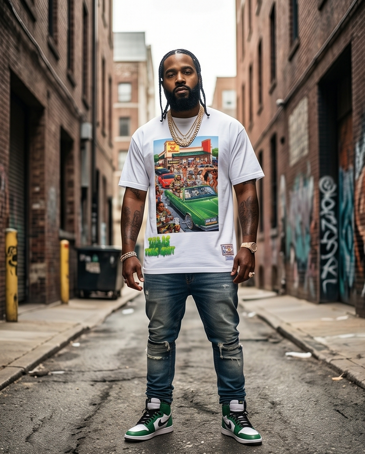 Rudy’s Chicken Heavyweight Tee - True-to-Size, Large | Southern Texas Style - Demmi Godz Clothing Company