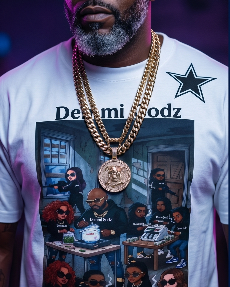 Dallas Skyline Traphouse T-Shirt  — Large | Streetwear Collection