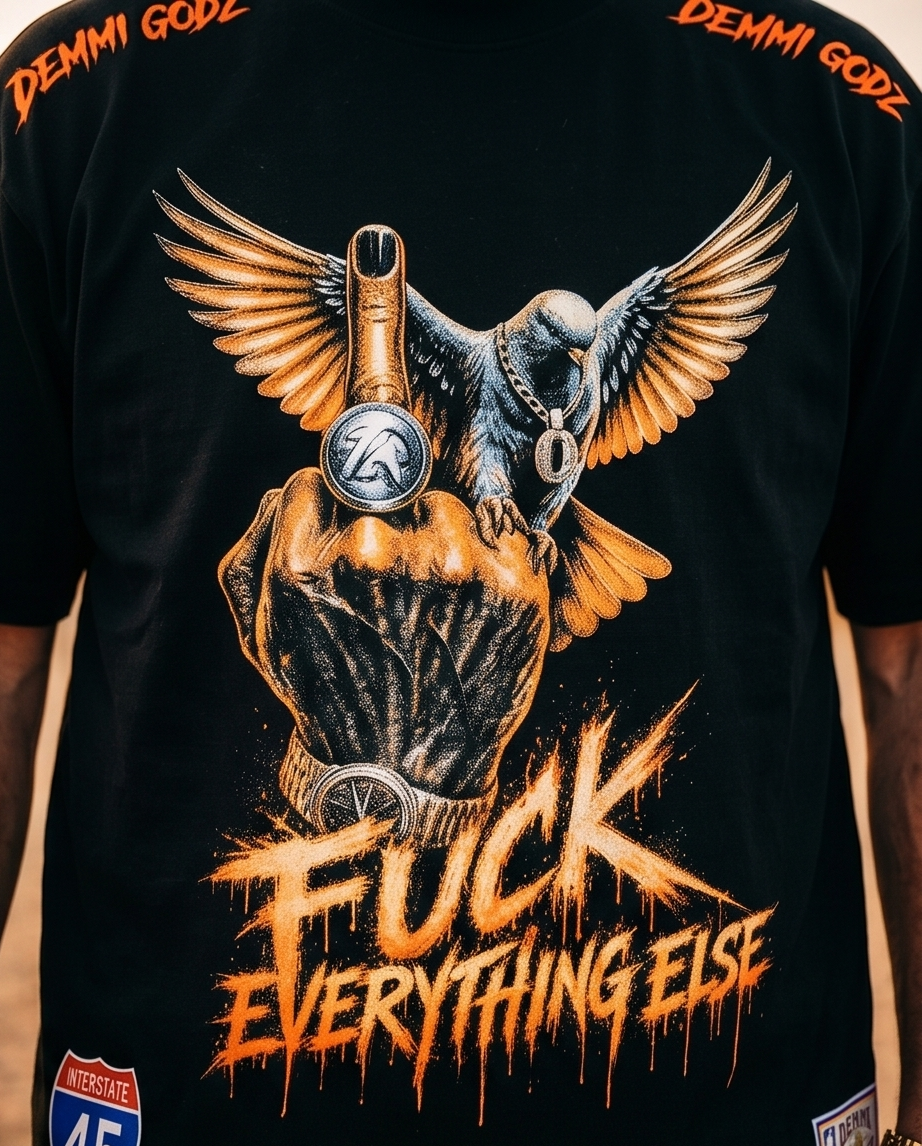 Urban Heavyweight “F*ck Everything” Tee — XLarge | One‑of‑a‑Kind Streetwear