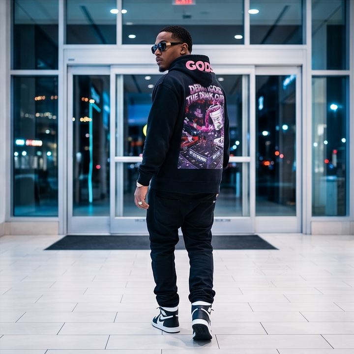 Urban Vintage Wash Large Oversized Hoodie - Perfect Urban Oversized Hoodie for Style and Comfort - Demmi Godz Clothing Company