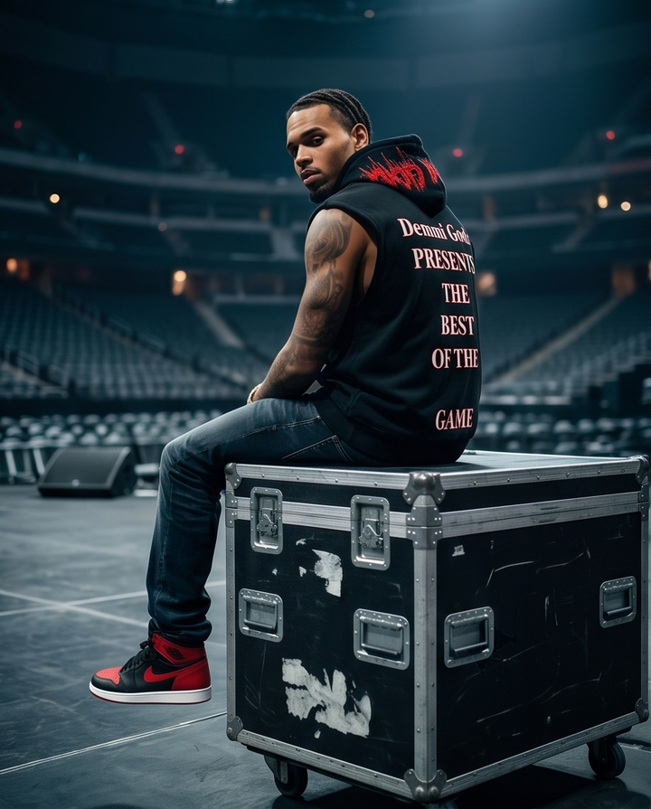 Hustlers Card Game Hoodie - Unique Oversized Black Snow-Washed Sleeveless Hoodie (M) - Demmi Godz Clothing Company
