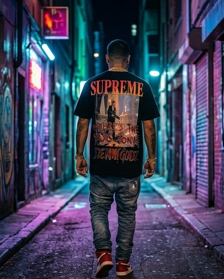 Scarface Urban Shirt and Short Set - Trendy Summer Urban Casual Wear Size M - Demmi Godz Clothing Company