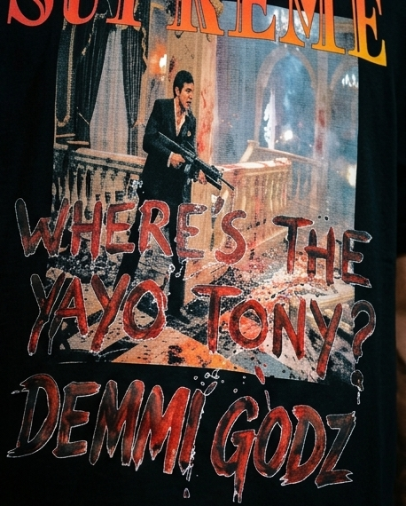 Scarface Urban Shirt and Short Set - Trendy Summer Urban Casual Wear Size M - Demmi Godz Clothing Company