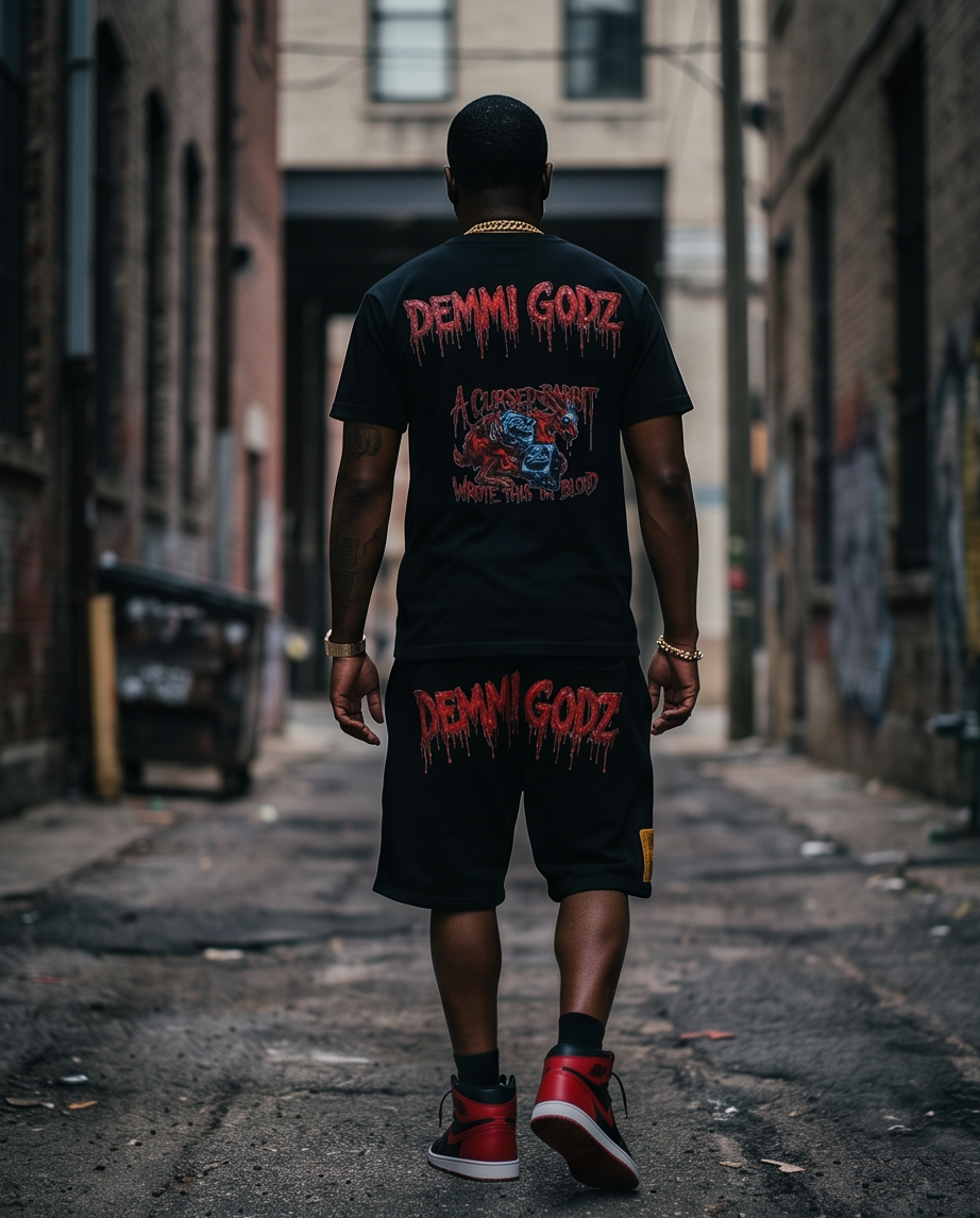 Cursed Rabbit — Urban Shirt & Short Set (Size S)