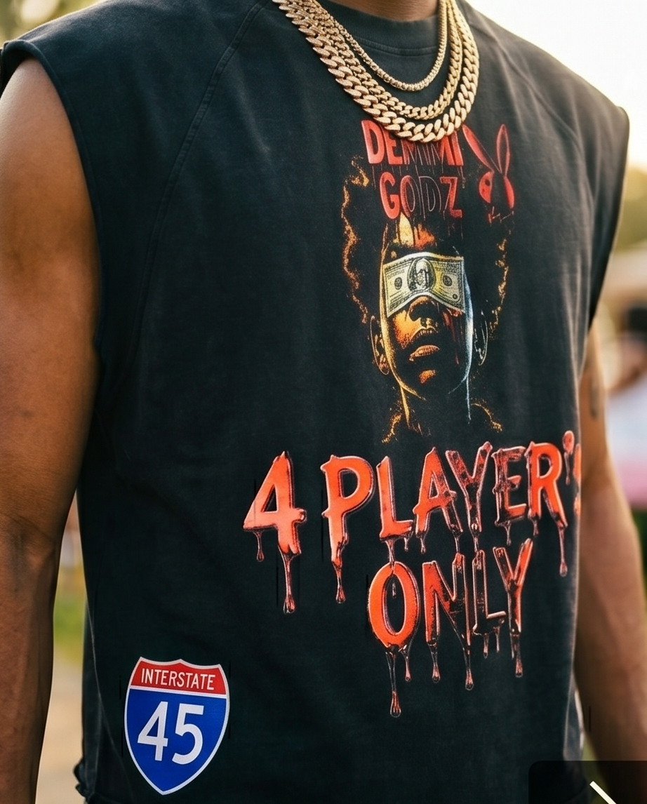 Black Snow Washed Cutoff Tank for Men - Oversized XL Urban Casual Wear for Ultimate Style and Comfort - Demmi Godz Clothing Company