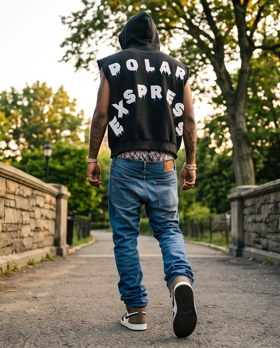 Back view of the men&